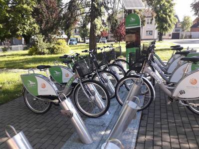 Jurajskie rowery - sezonowo, stacje na terenie Gminy Żarki i Myszków